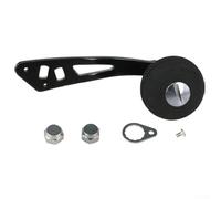 Mango de carrete de pesca de aleación de metal de 3 mm para fundición ABDS y carretes viene con juego de herramientas, tuercas, tornillos, arandelas, kits de conversión (negro (paquete A))
