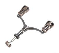 Mango de carrete de pesca de doble manivela para carretes de la serie 1000-5000, construcción de metal mecanizado CNC, agarre hueco plegable, intercambiable para mano izquierda/derecha, ligero, 40 g