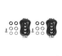 Mango de carrete de pesca de fibra de carbono para DAIWA para metanio para ALPHAS compatible con modelos PR100 PD106 CC80 CR80 incluyendo juego de rodamientos (2 piezas negras)