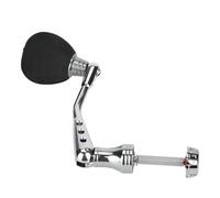 Mango de carrete de pesca de metal CNC, piezas de repuesto de brazo basculante, accesorio de eje de engranaje de acero inoxidable para carrete de marca S, modificación DIY, (Pastilla de agarre EVA de