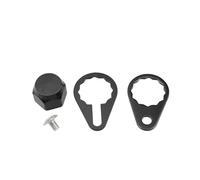 Mango de carrete de pesca de metal, tapa de rosca, placa de bloqueo de tuerca de manivela, cubierta izquierda/derecha, accesorios de herramientas de aparejo, tapas de rosca de carrete