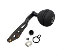 Mango de carrete de pesca de un solo brazo para carretes DAIWA Baitcast con materiales de carbono y EVA con accesorios de montaje completo (tipo mano izquierda negro)