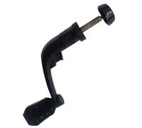 Mango de Carrete de Pesca, Mango de Carrete Giratorio de reemplazo de Metal con Perilla de plástico, Accesorios de Herramientas de Pesca Plegables, Negra