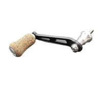 Mango de carrete de pesca, perilla de brazo único, para Shimano Stradic Stella Sahara, agarre de fibra de carbono de 70 mm, morado