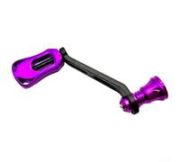 Mango de carrete de repuesto para DAIWA para FUEGO con brazo de fibra de carbono de 70 mm y perilla de tornillo, ideal para un mejor rendimiento del carrete de pesca (morado)