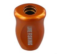 Mango de carrete para Daiwa para SLP Works Tatula para zillion Fuego - Piezas de repuesto ligeras de ABS con juntas - Forma redonda cómoda para pesca todo el día 32,9 x 20,5 mm (oro 1 unidad)