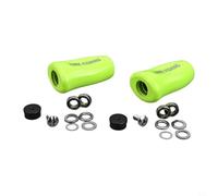 Mango de carrete para Daiwa para SLP Works Tatula para zillion Fuego - Piezas de repuesto ligeras de ABS con juntas - Forma redonda cómoda para pesca todo el día 32,9 x 20,5 mm (verde 1 unidad)