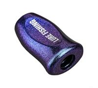 Mango de carrete para Daiwa para SLP Works Tatula para zillion Fuego - Piezas de repuesto ligeras de ABS con juntas - Forma redonda cómoda para pesca todo el día 32,9 x 20,5 mm (azul púrpura 2 piezas)