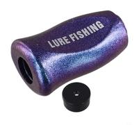 Mango de carrete para Daiwa para SLP Works Tatula para zillion Fuego - Piezas de repuesto ligeras de ABS con juntas - Forma redonda cómoda para pesca todo el día 32,9 x 20,5 mm (azul púrpura 1 unidad)