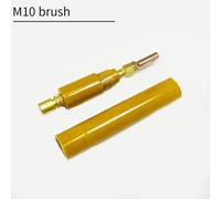 Mango de cepillo de soldadura con cabezal de cepillo de limpieza de soldadura M6 M8 M10 reemplazo para limpieza de metales 1 unids (M10)