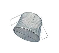 Mango de cesta de colador de alambre redondo, colador perforado, cesta de drenaje for drenaje de cocina, lavado de verduras, contenedor multiusos(304,Aperture 6mm)