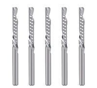 Mango de cuchillo de 3.175mm, taladro de fresadora CNC de fresadora de extremo espiral de ranura única, diámetro de corte de 3.175mm, cel de 22mm, para MDF de PVC acrílico