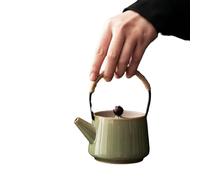 Mango de cuerda de cáñamo vintage para el hogar, juego de té kung fu, mango de cuerda de cáñamo