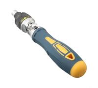 Mango de destornillador de trinquete con cabeza hexagonal de 6,35 mm, soporte magnético, herramienta de reparación giratoria de 180 grados para muebles del hogar, electrodomésticos, automoción