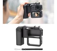 Mango de disparo de cámara para DJI Osmo Nano Bracket Cómodo kit de agarre de liberación rápida con botón de obturador para vlogging y sesiones de viaje, jaula protectora con soporte de zapata fría