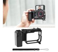Mango de disparo de cámara para Insta360 Ace Pro 2/Ace Pro, kit de agarre cómodo con botón de obturación para vlogs y sesiones de viaje, jaula protectora con soporte de zapata fría, correa de mano