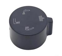 Mango de ducha, accesorio desviador negro de volante de 3 velocidades y 4 velocidades, mango de interruptor selector para válvula de cabezal de ducha (4 engranajes grande)