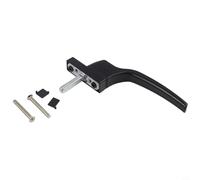 Mango de eje cuadrado para marco, construcción de aleación de alta resistencia, mecanismo de bloqueo seguro, compatible con apertura izquierda y derecha, color negro