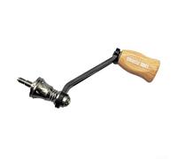 Mango de fibra de carbono de un solo brazo para STELLA para carretes STRADIC Complex F4, interfaz de acero inoxidable, perilla de grano de madera resistente a la corrosión (gris)