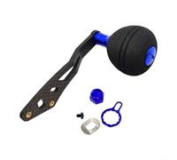 Mango de fibra de carbono de un solo brazo, perilla de EVA para carretes de cebo Daiwa Shimano, longitud total de 92,5 mm, incluye rodamientos, placa de bloqueo, tuerca, tornillo, junta (1 juego