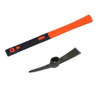 Mango de fibra multiusos para jardín, para excavar, tareas de pavimentación, camping, plantación, paisajismo, eliminación eficiente del suelo, púa Mattock