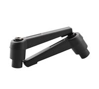 Mango de fijación ajustable, manijas de tornillo giratorias, 1 pieza M4 M5 M6 M8 M10 M12 M14 M16 Palanca de sujeción hembra Maquinaria Mango ajustable Bloqueo Perilla de rosca externa Tuerca(Black Col