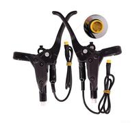 Mango de freno hidráulico para bicicleta eléctrica con conector de 3 pines adecuado para bafang Ebike, compatible con frenos de disco de aceite mineral (L+R)