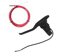 Mango de freno izquierdo de repuesto para Gotrax para Gxl V2 Apex Pro XL para Rival Xr Ultra Scooter eléctrico de alta resistencia a la abrasión ABS parte negra (palanca de freno+línea)