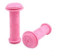 Mango de goma para bicicleta, 22 mm, antideslizante, fácil de instalar, para niños, para niños, bicicleta, scooter, triciclo, manillar, rosa, negro, rojo, azul (rosa)