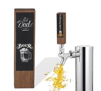 Mango de grifo de cerveza de pizarra, mango de grifo de madera de nogal de 8 pulgadas para mensajes personalizados, rosca UNC de 3/8 en 16, se adapta a grifos de cerveza estándar, ideal para
