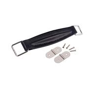 Mango de guitarra Alnicov, práctico cajón de gabinete, estilo vintage, con accesorios de cuero de PU, accesorios para correa de altavoz para instrumentos musicales, color negro