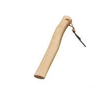 Mango de hacha de madera de repuesto de 13 pulgadas, mango corto curvado de madera maciza con agujero para cordón, agarre ergonómico para camping, senderismo, bushcraft y poda de jardín (32 x 3,8 x