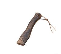 Mango de hacha de madera de repuesto de 13 pulgadas, mango corto curvado de madera maciza con agujero para cordón, agarre ergonómico para camping, senderismo, bushcraft y poda de jardín (26 x 3,8 x