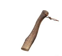 Mango de hacha de madera de repuesto de 13 pulgadas, mango corto curvado de madera maciza con agujero para cordón, agarre ergonómico para camping, senderismo, bushcraft y poda de jardín (33 x 4,3 x