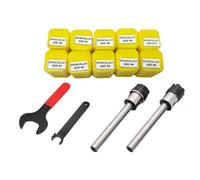 Mango de herramienta C10 C12 C16 C20 ER16 AM + Pinza de resorte ER16 + llave 1/2/3/4/5/6/7/8/9/10, herramientas de torno de fresado, 1 ud.(C20-ER16M-150,ER16-10pcs)