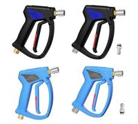 Mango de lavado a presión resistente con conector rápido y giratorio de acero inoxidable para una fácil limpieza (azul M22-14)