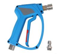 Mango de lavadora a presión de alto rendimiento de 14 pulgadas, conector rápido hembra con agarre ergonómico para uso prolongado (azul 3/8)