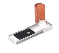 Mango de madera a medida para Canon R50V que ofrece soporte de operación de botón sin costuras e integración de montaje de trípode ligero (plata)