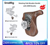 Mango de madera giratorio de lado derecho/izquierdo SmallRig con roseta ARRI, empuñadura para jaulas de cámara y brazos de extensión de plataforma de hombro Left 5162