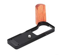 Mango de madera para cámara Canon R50V compatible con montaje rápido y desmontaje ininterrumpido para todos los controles (negro)