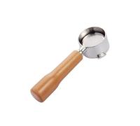 Mango De Madera Portafiltro Sin Fondo Café 51mm Y 3 Orejas, Cesta Filtro Repuesto Barista, Compatible Con Delonghi Ec680 Ec685(A7)