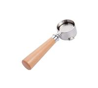 Mango De Madera Portafiltro Sin Fondo Café 51mm Y 3 Orejas, Cesta Filtro Repuesto Barista, Compatible Con Delonghi Ec680 Ec685(A4)
