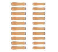Mango de Madera y Collar Metálico 20 Piezas con Anillo para Lima | Repuesto Ergonómico para Carpintería, Instalación Sencilla, Uso en Destornilladores y Raspas, Hierro y Madera