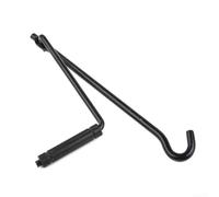 Mango de manivela para gato de tijera de 42 cm de acero inoxidable con mango de plástico negro para elevador de un solo agujero para cambio de neumáticos y viajes