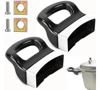 Mango de olla a Presión,2 Piezas Mangos Universales Resistentes al Calor,Asas laterales para Ollas,Compatibles con Ollas a Presión,Sopa y Vaporeras