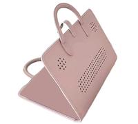 Mango De Ordenador Portátil Rosa, Manga De Portátil PU,Bolsa De Portátil Al Aire Libre PU Rosa Con Asa - Funda De Transporte De Autopsia Resistente al Agua, Accesorio De Computación Para El