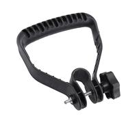 Mango de pala con agarre D - Reemplazo de metal negro de 100 g 16x14 cm, pala ergonómica para nieve, agarre frontal de de estiércol universal | Cómodo mango de repuesto de ajuste rápido p