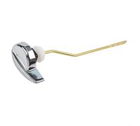 Mango de palanca de descarga de inodoro, aleación de zinc con elegante acabado de cobre, se adapta a la mayoría de inodoros con opciones de montaje flexibles (B)