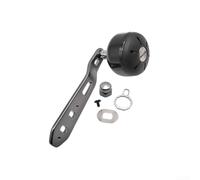 Mango de perilla de potencia para Daiwa Fuego para bg para abu Garcia Baitcaster 110mm Agarre de fibra de carbono (mano derecha gris)