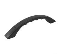 Mango de plástico de polipropileno para puerta de entrada, barra de asistencia para caravanas y remolques de carga con agarre moldeado para los dedos e instalación limpia de perfil bajo (negro)